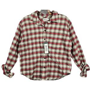New Alpine Design Women's SMALL button up Flannel 00151